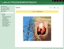 Tablet Screenshot of laelectricidadeimportancia1.wikispaces.com