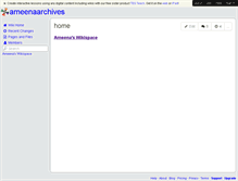 Tablet Screenshot of ameenaarchives.wikispaces.com