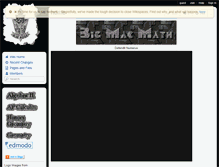 Tablet Screenshot of bigmacmath.wikispaces.com