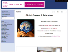 Tablet Screenshot of globalcareersandeducation.wikispaces.com