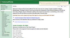 Desktop Screenshot of historicalroots.wikispaces.com