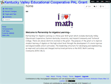 Tablet Screenshot of kvecpalgrant.wikispaces.com