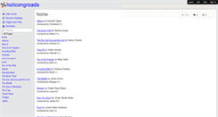 Desktop Screenshot of holicongreads.wikispaces.com