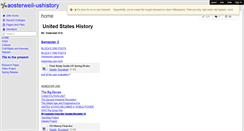 Desktop Screenshot of aosterweil-ushistory.wikispaces.com