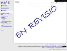 Tablet Screenshot of imae.wikispaces.com