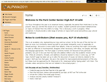 Tablet Screenshot of alpwiki2011.wikispaces.com