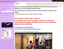 Tablet Screenshot of historiaenclase.wikispaces.com