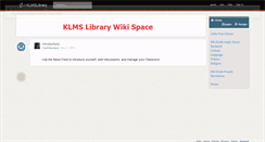 Desktop Screenshot of klmslibrary.wikispaces.com