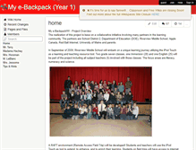Tablet Screenshot of e-backpack.wikispaces.com