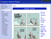 Tablet Screenshot of fashion-victims-proyect.wikispaces.com