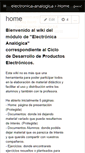 Mobile Screenshot of electronica-analogica.wikispaces.com