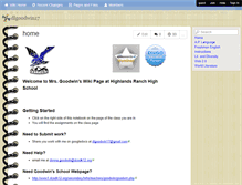 Tablet Screenshot of dlgoodwin17.wikispaces.com