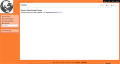 Desktop Screenshot of beverlyhighlibrary.wikispaces.com