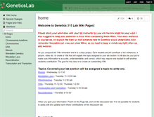 Tablet Screenshot of geneticslab.wikispaces.com