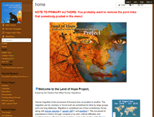 Tablet Screenshot of landofhope.wikispaces.com