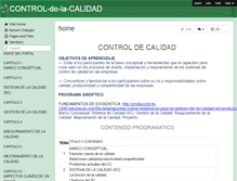Tablet Screenshot of control-de-la-calidad.wikispaces.com