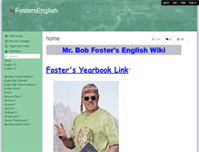 Tablet Screenshot of fostersenglish.wikispaces.com