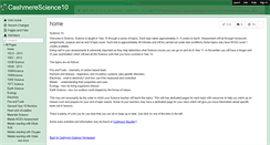 Desktop Screenshot of cashmerescience10.wikispaces.com