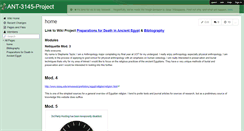 Desktop Screenshot of ant-3145-project.wikispaces.com