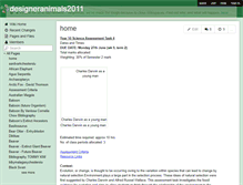 Tablet Screenshot of designeranimals2011.wikispaces.com