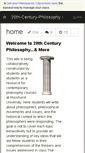 Mobile Screenshot of 20th-century-philosophy.wikispaces.com