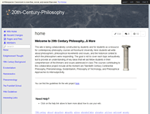 Tablet Screenshot of 20th-century-philosophy.wikispaces.com