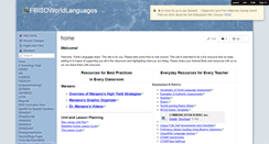 Desktop Screenshot of fbisdworldlanguages.wikispaces.com