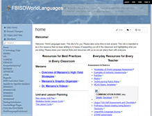 Tablet Screenshot of fbisdworldlanguages.wikispaces.com