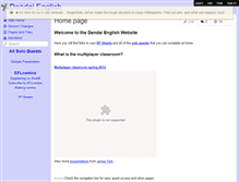 Tablet Screenshot of dendaienglish.wikispaces.com