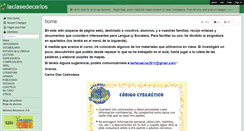 Desktop Screenshot of laclasedecarlos.wikispaces.com