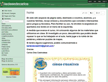Tablet Screenshot of laclasedecarlos.wikispaces.com