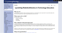 Desktop Screenshot of lycomingrobotics.wikispaces.com