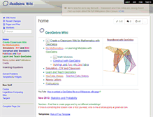 Tablet Screenshot of geogebrawiki.wikispaces.com