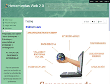 Tablet Screenshot of herramientas-web20.wikispaces.com