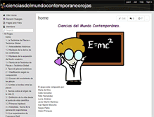 Tablet Screenshot of cienciasdelmundocontemporaneorojas.wikispaces.com