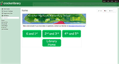 Desktop Screenshot of crockerlibrary.wikispaces.com