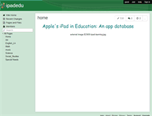 Tablet Screenshot of ipadedu.wikispaces.com