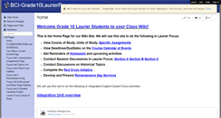 Desktop Screenshot of bci-grade10laurierprogram.wikispaces.com