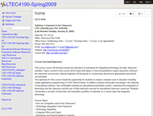 Tablet Screenshot of ltec4100-spring2009.wikispaces.com