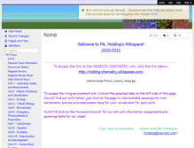 Tablet Screenshot of holding-livingenvironment.wikispaces.com