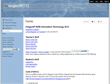 Tablet Screenshot of kingscliffit12.wikispaces.com