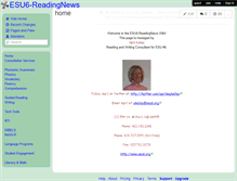 Tablet Screenshot of esu6-readingnews.wikispaces.com