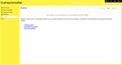 Desktop Screenshot of ehssciencefair.wikispaces.com