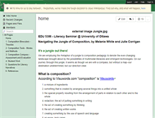 Tablet Screenshot of compositionjungle.wikispaces.com