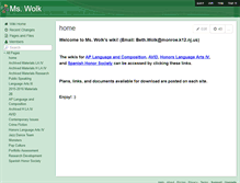 Tablet Screenshot of bwolk.wikispaces.com