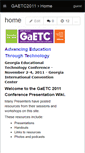Mobile Screenshot of gaetc2011.wikispaces.com