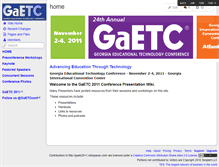 Tablet Screenshot of gaetc2011.wikispaces.com