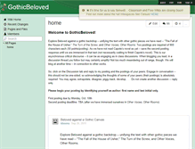 Tablet Screenshot of gothicbeloved.wikispaces.com