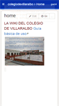 Mobile Screenshot of colegiodevillaralbo.wikispaces.com