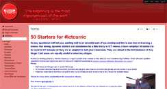 Desktop Screenshot of ictstarters.wikispaces.com
